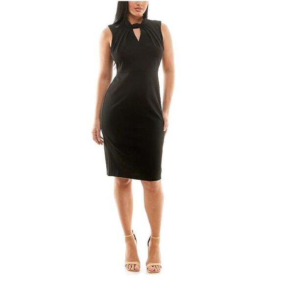 Nina Leonard Keyhole Sheath Dress - Picture 1 of 7